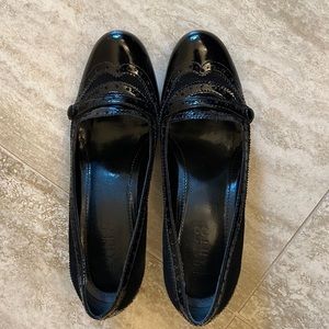 Franco Sarto Misses 8.5M Black low heel pumps